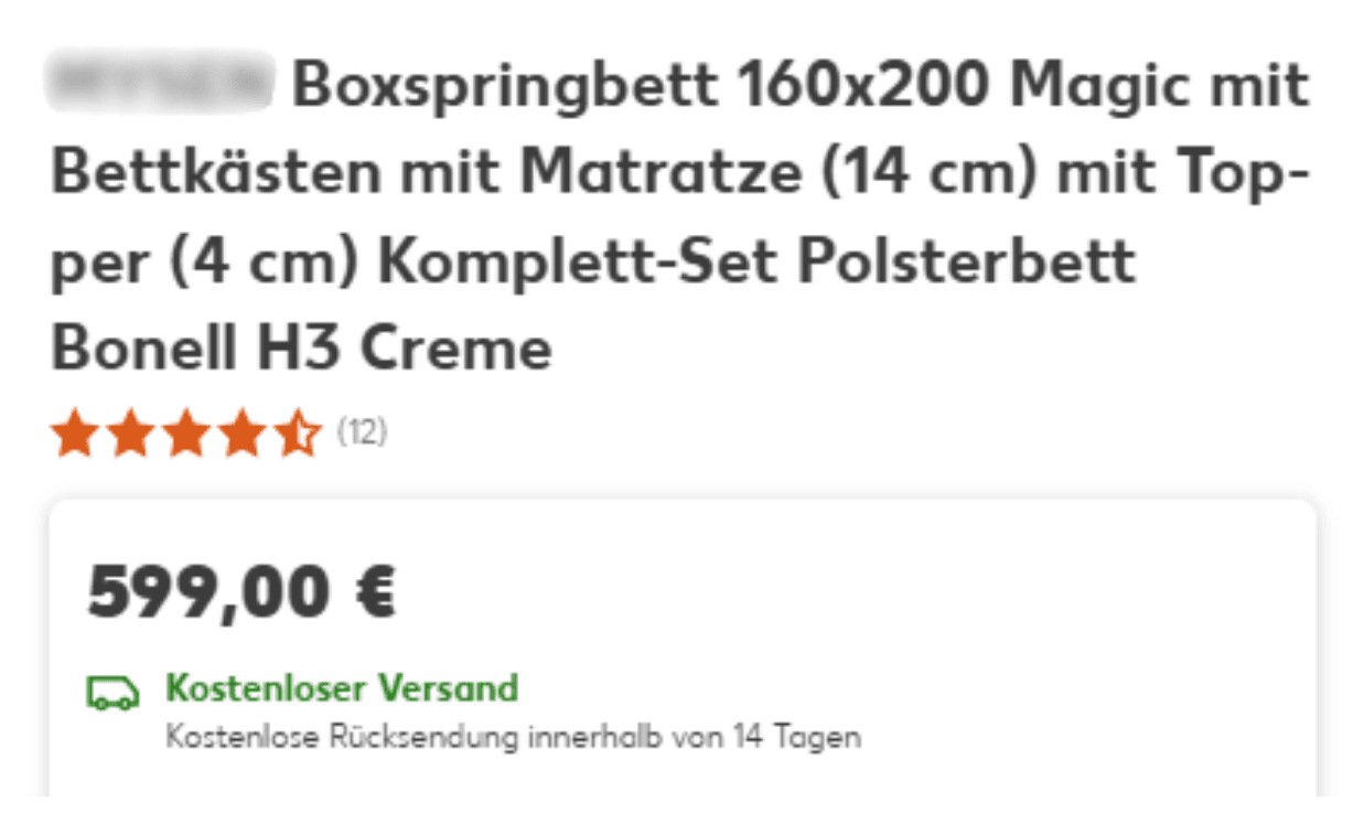 Betten – Ergebnis
