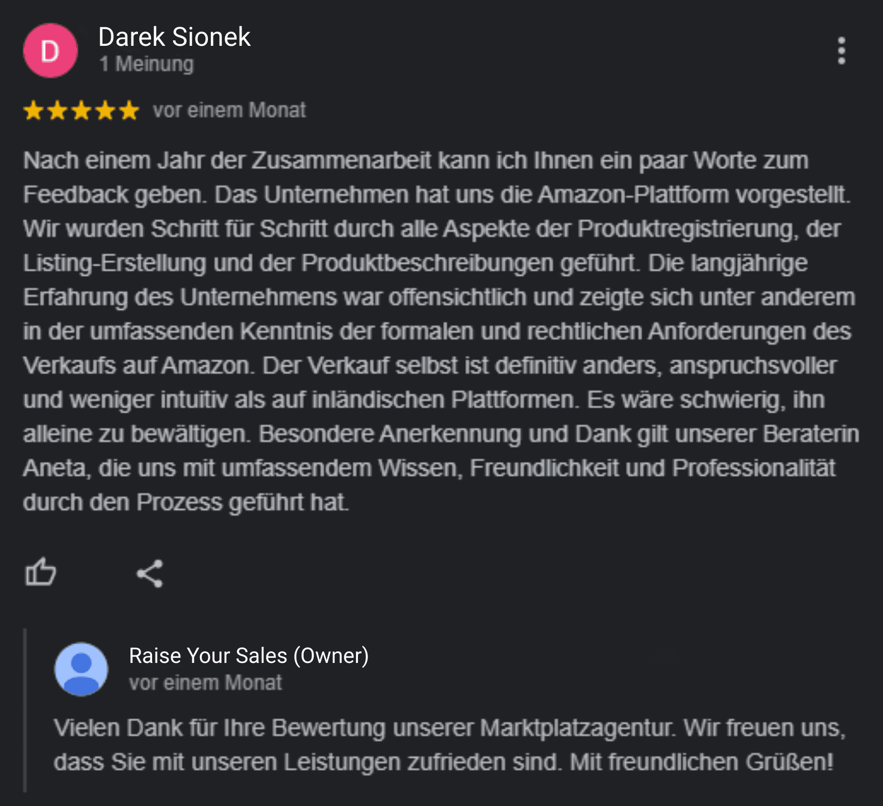 Bewertung von Pam-Folie