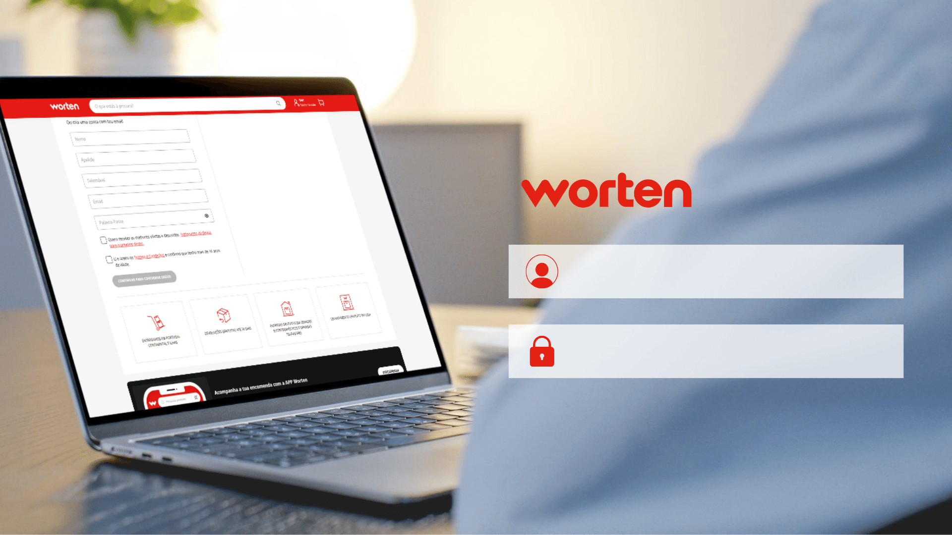 Registrierung und Kontoeinrichtung bei Worten - Schritt für Schritt