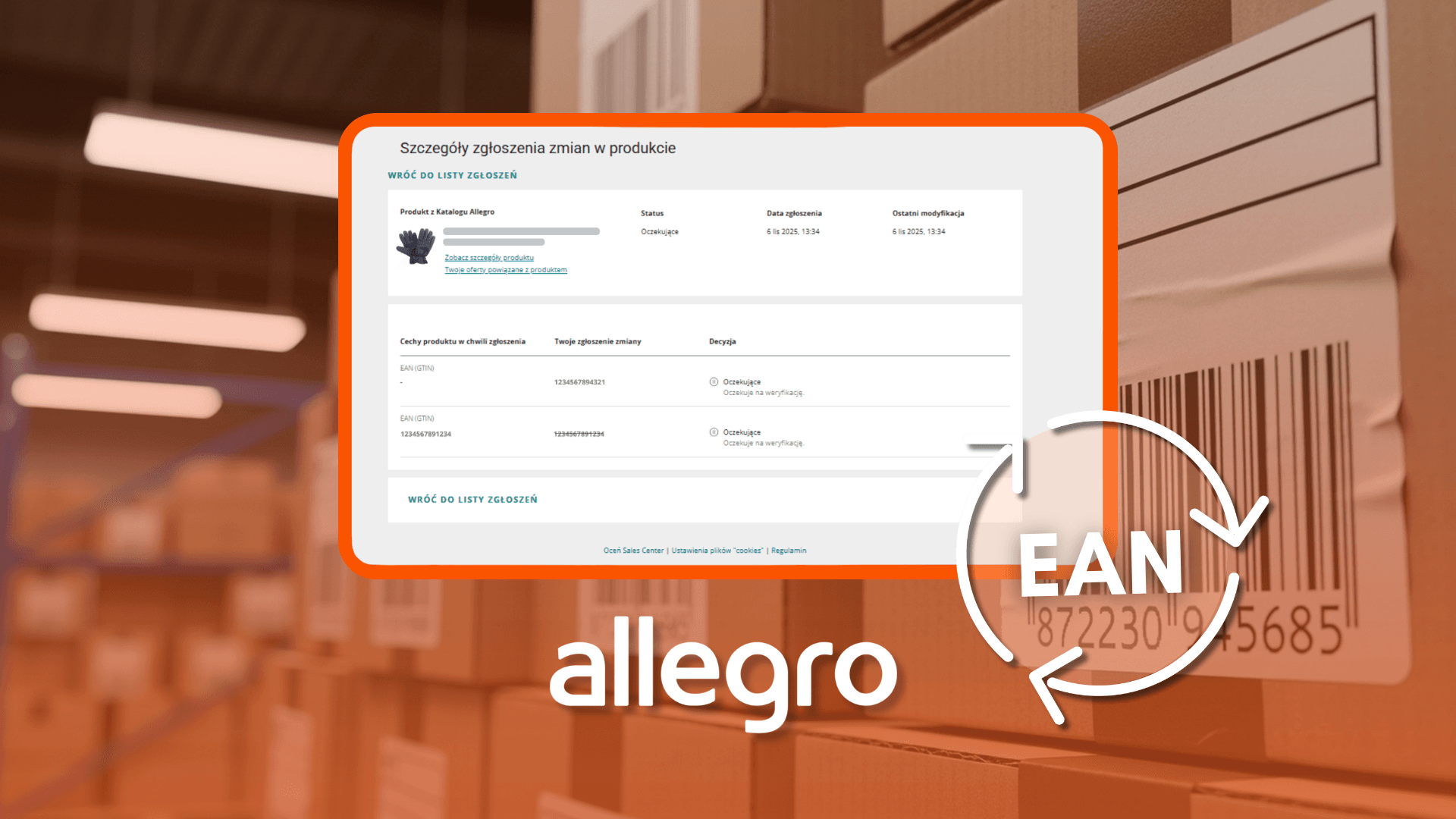 EAN-Code auf Allegro ändern – Schritt-für-Schritt-Anleitung