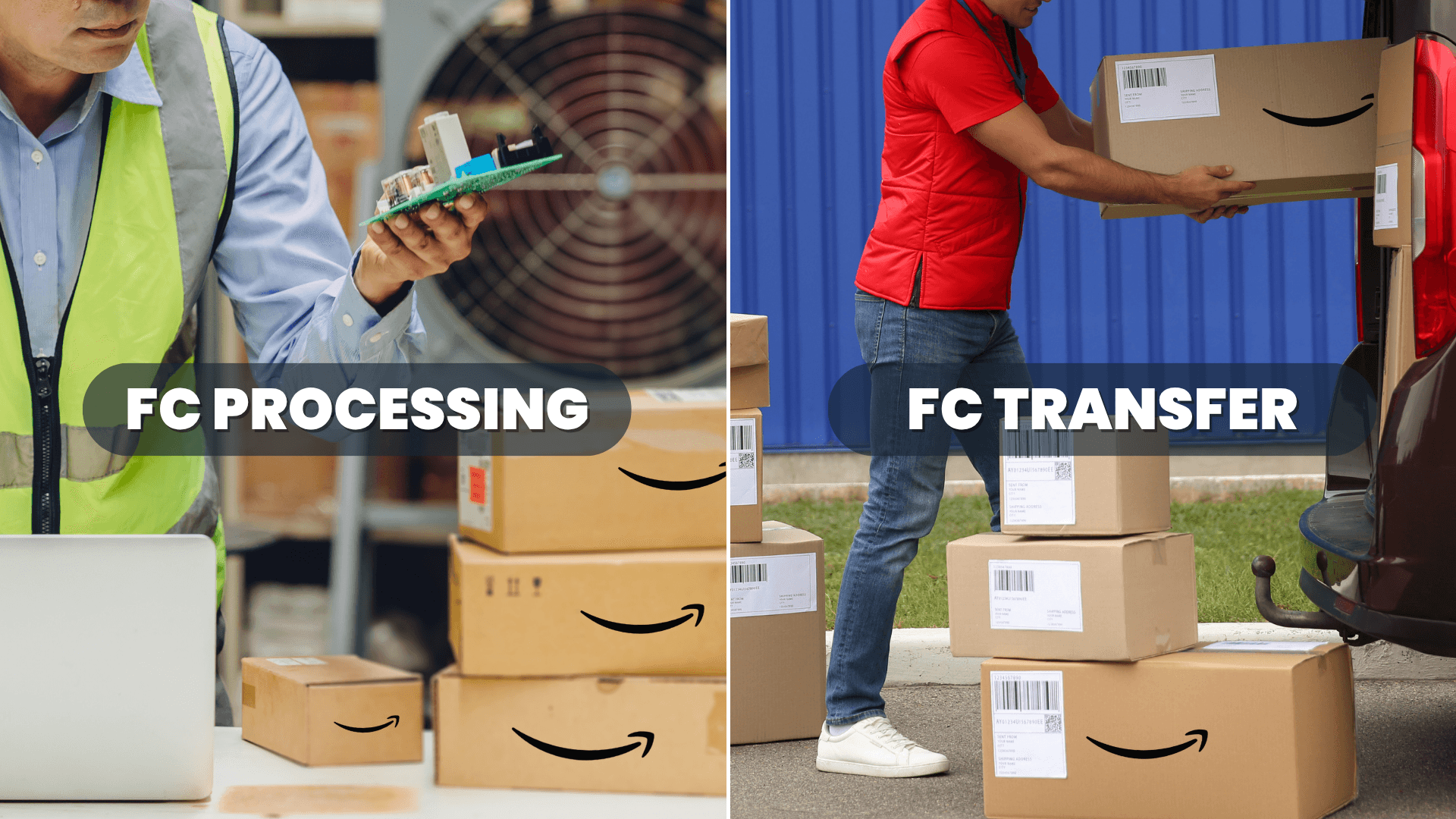 Was bedeuten die Status FC Transfer und FC Processing bei Amazon?