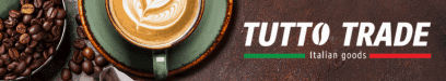 Banner Tutto Trade – Kaffeetasse mit Latte Art