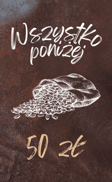 Vertikale Aktionskachel „Wszystko poniżej 50 zł“