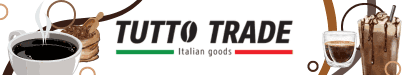 Banner Tutto Trade – Illustration von Kaffees