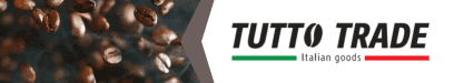 Banner Tutto Trade – Kaffeebohnen auf dunklem Grund