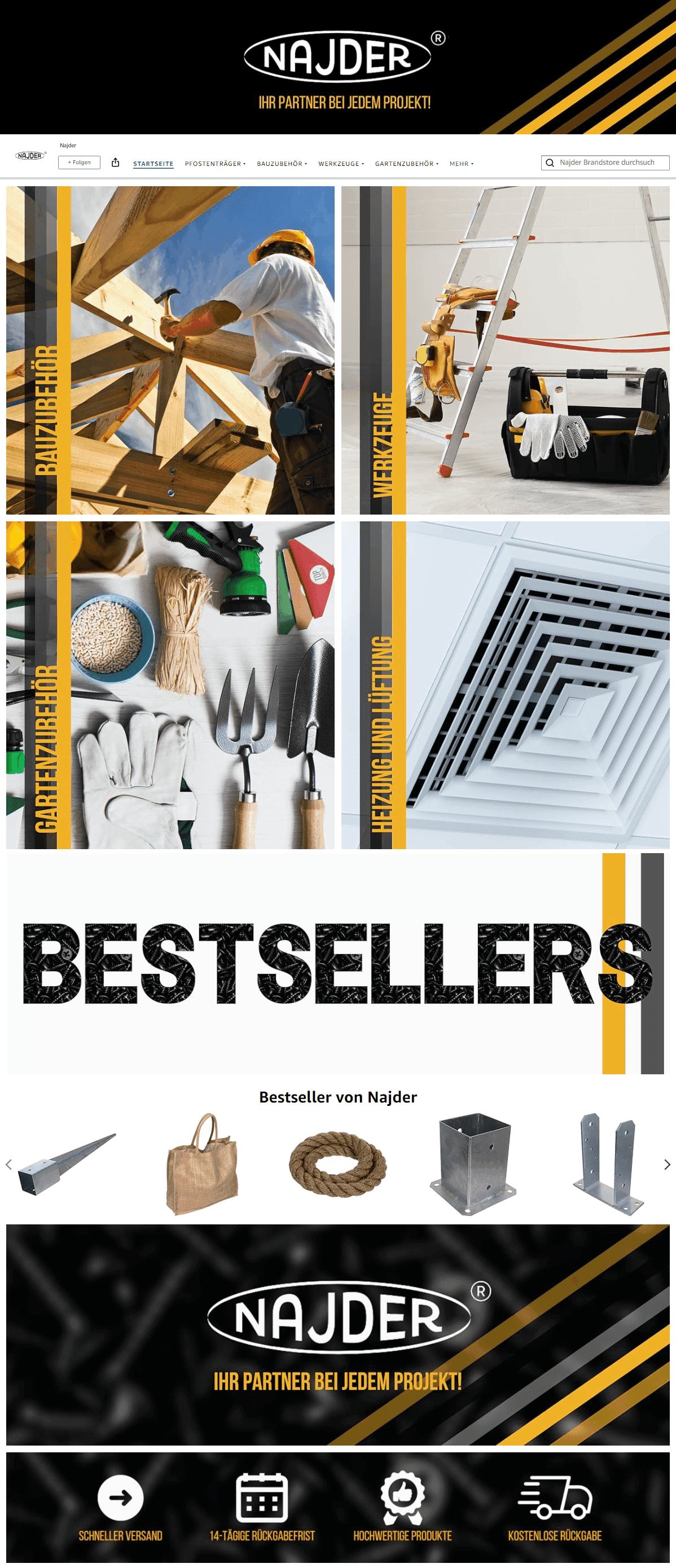 Erstellung des StoreFronts
