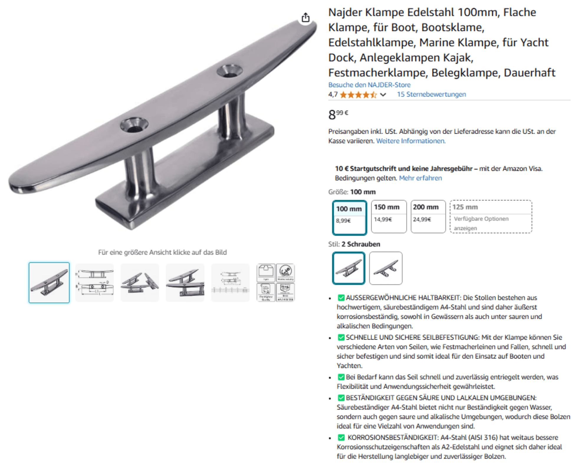 Variantenbildung der Angebote